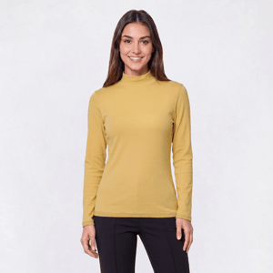 Womens Preswick & Moore(R) Long Sleeve Solid Mock Neck Tee